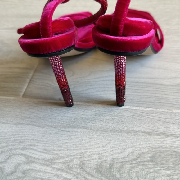 Tamara Mellon pillow top crystal heels. - Picture 2 of 3